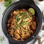 Slow Cooker Honey Garlic Chicken (5-Ingredients!)