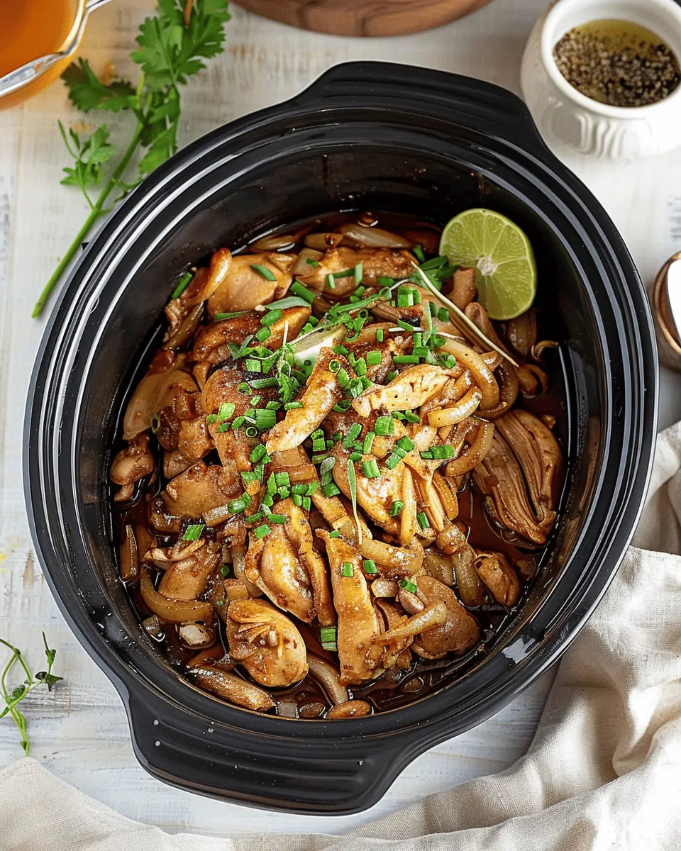 Slow Cooker Honey Garlic Chicken: Easy 5-Ingredient Delight