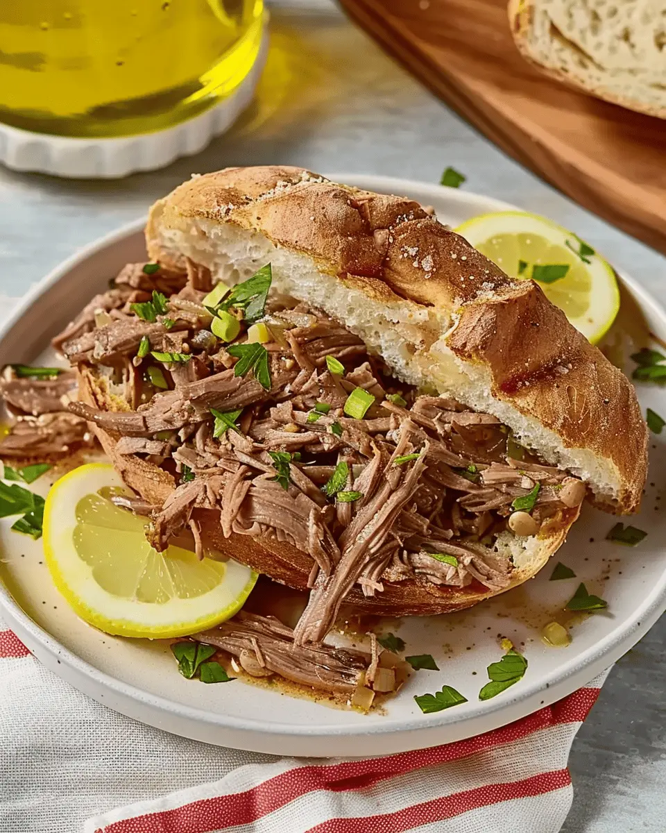 Slow Cooker Italian Beef: Easy, Juicy Comfort in Every Bite