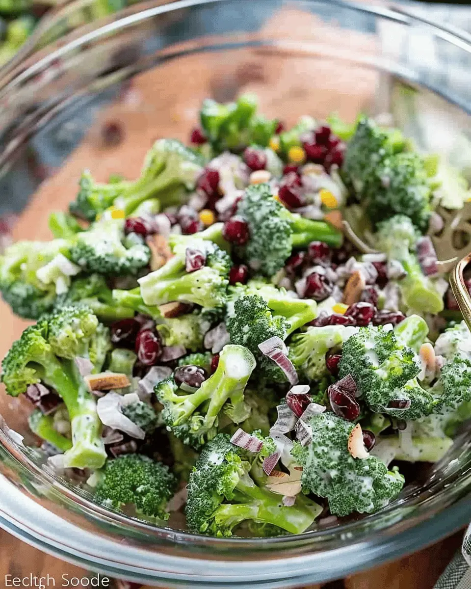 The Best Broccoli Salad with Turkey Bacon and Chicken Ham Delight