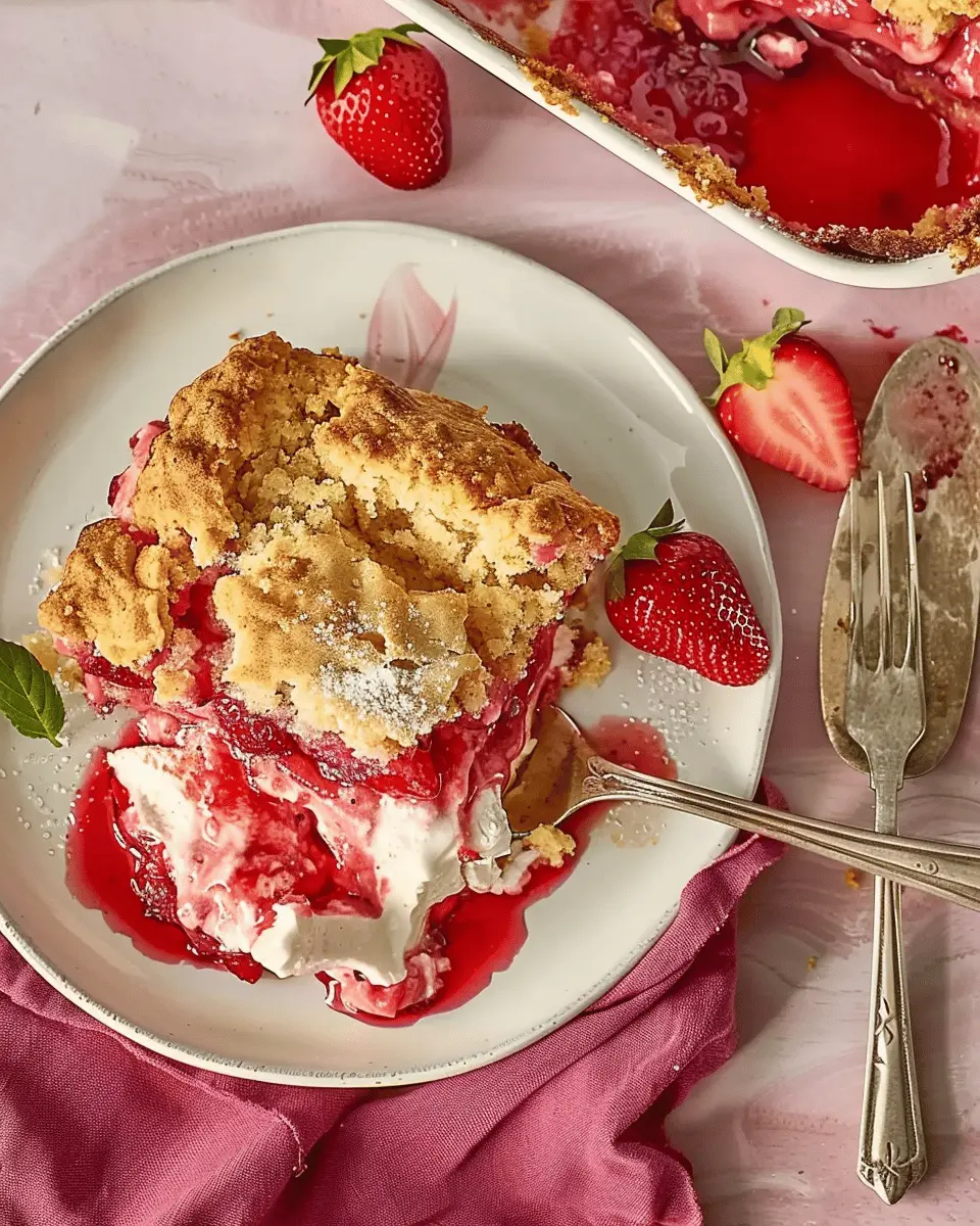 Strawberry Cheesecake Dump Cake: Easy Indulgence for Sweet Lovers