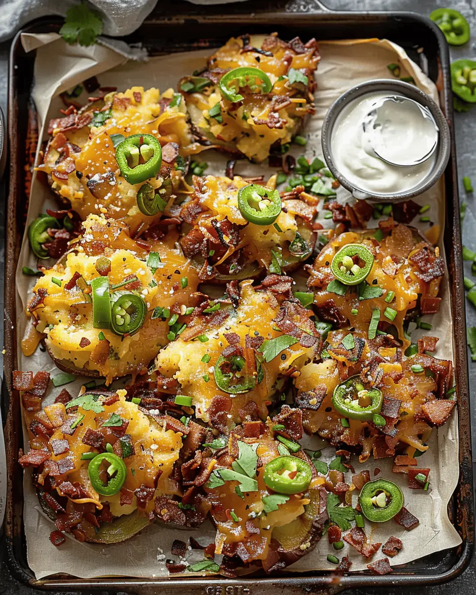 Jalapeno Popper Smashed Potatoes: Indulgent Turkey Bacon Bliss