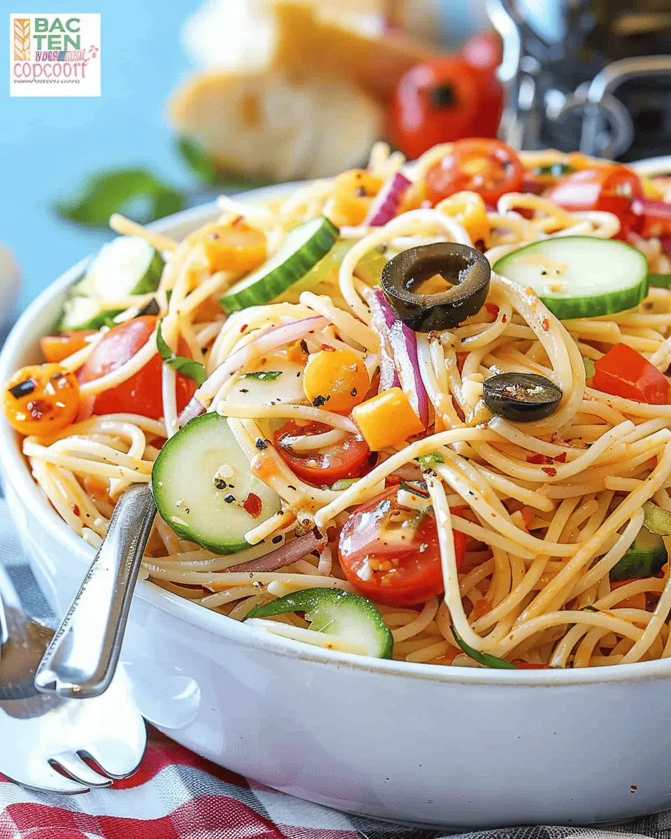 Spaghetti Salad with Turkey Bacon: A Delightful Twist for Any Meal