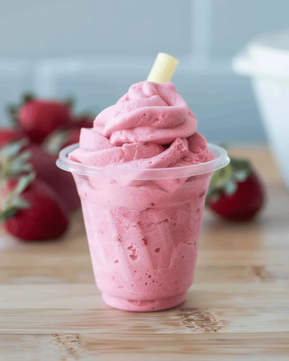 Strawberry Dole Whip: Easy Indulgence for Refreshing Summer Treat