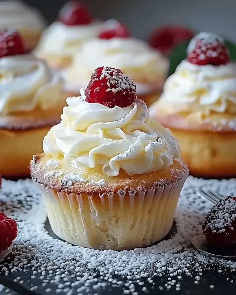 Fluffy Japanese Cotton Cheesecake Cupcakes