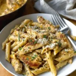Garlic Parmesan Chicken and Pasta (One-Pan)