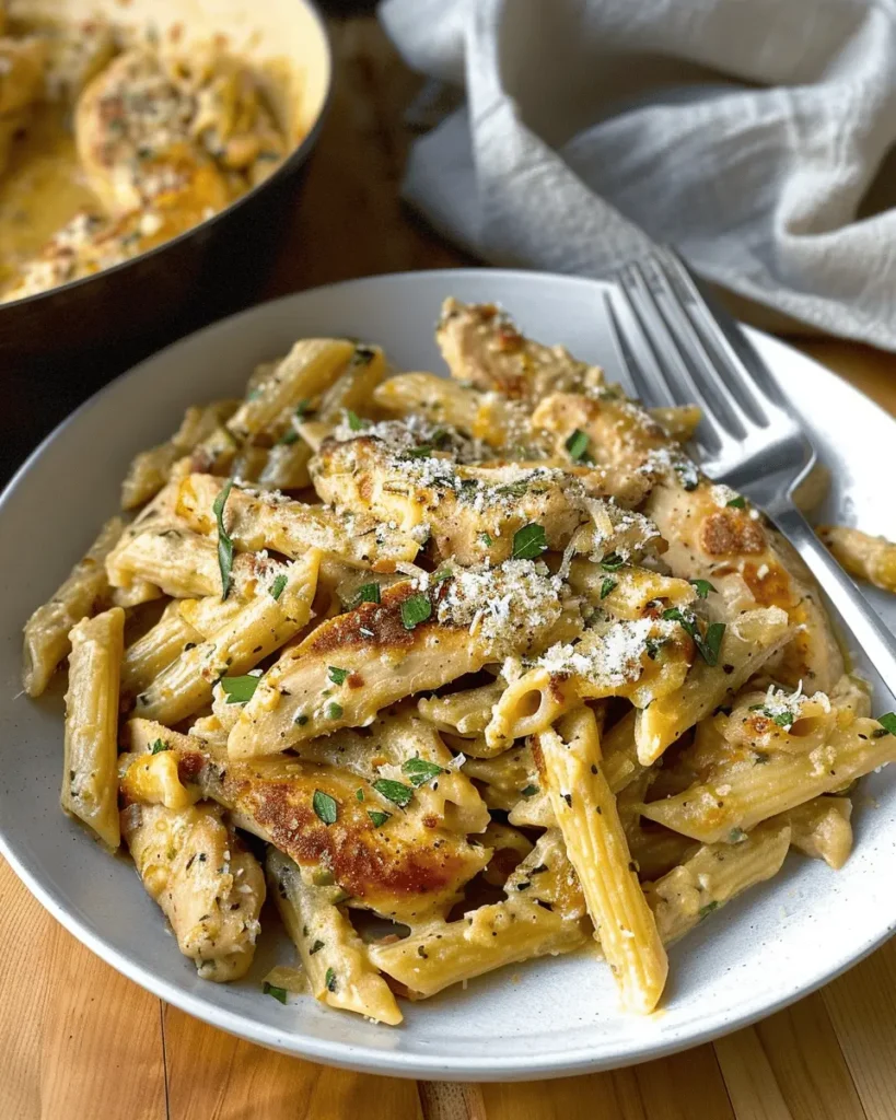 Garlic Parmesan Chicken and Pasta (One-Pan)