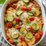 Mediterranean Chicken Zucchini Bake