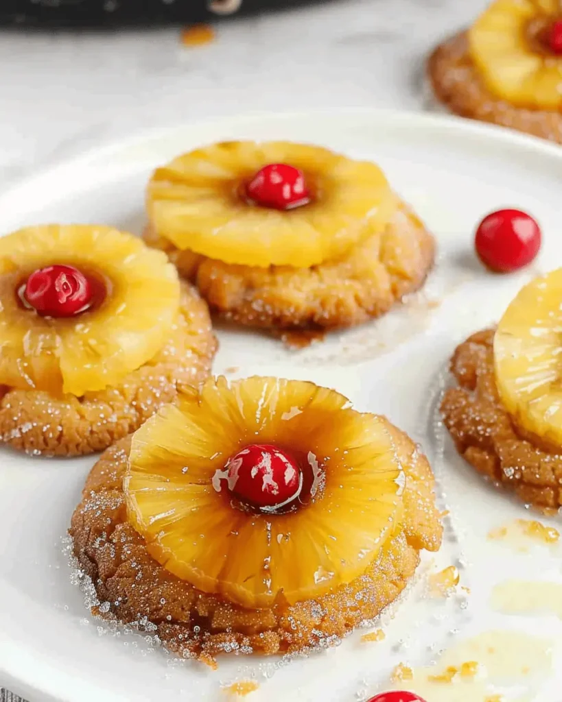 Pineapple Upside Down Sugar Cookies
