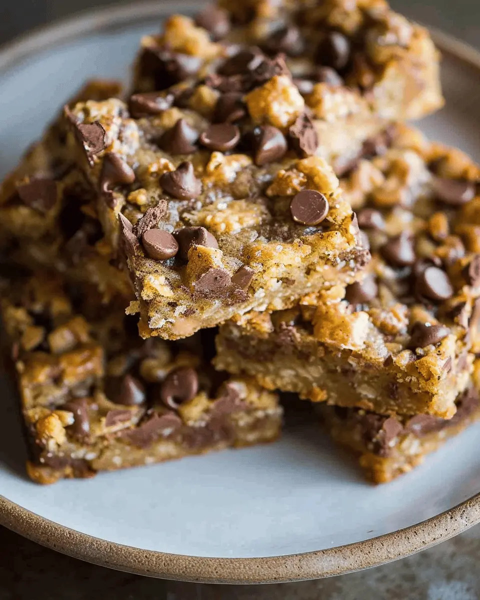 Toffee Chocolate Chip Cookie Bars
