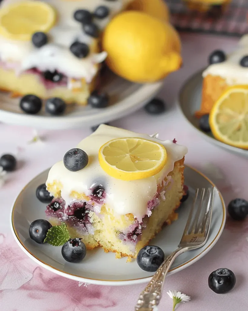 Lemon Blueberry Sheet CakeLemon Blueberry Sheet Cake