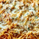 Baked Cream Cheese Spaghetti Casserole