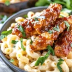 Copycat Applebee’s Honey Pepper Chicken Mac and Cheese
