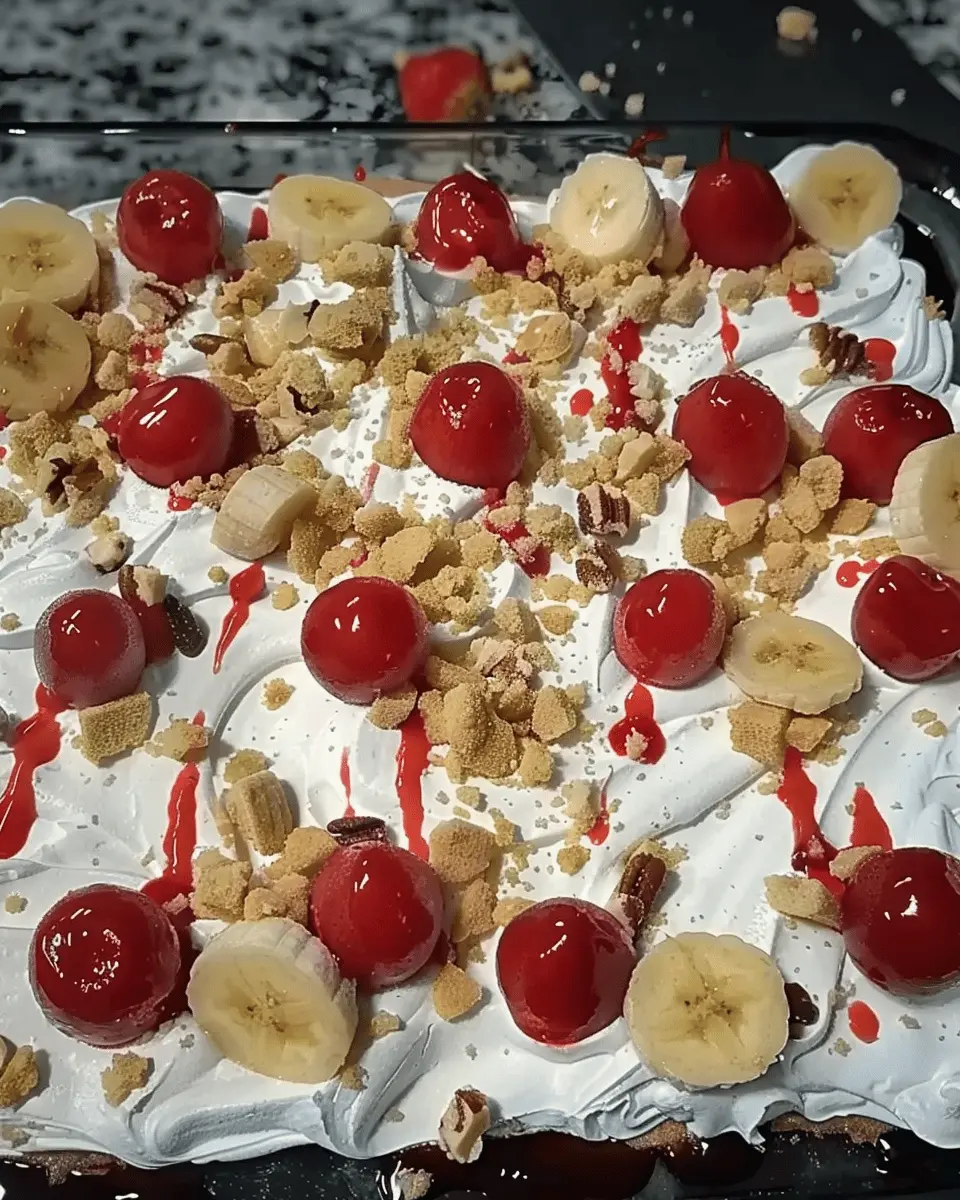 Southern-Style Banana Split Cake: Easy and Indulgent Dessert Delight
