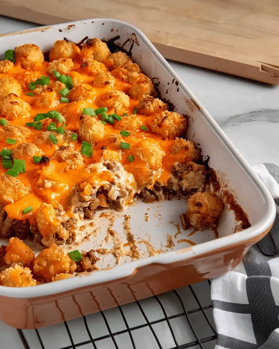 Tater Tot Casserole: Easy Comfort Food with Turkey Bacon and Chicken Ham