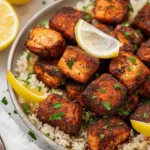 Blackened Air Fryer Salmon Bites