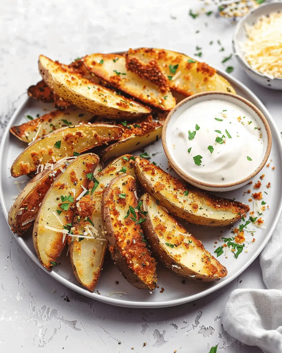 Baked Garlic Parmesan Potato Wedges: Easy, Crispy Perfection