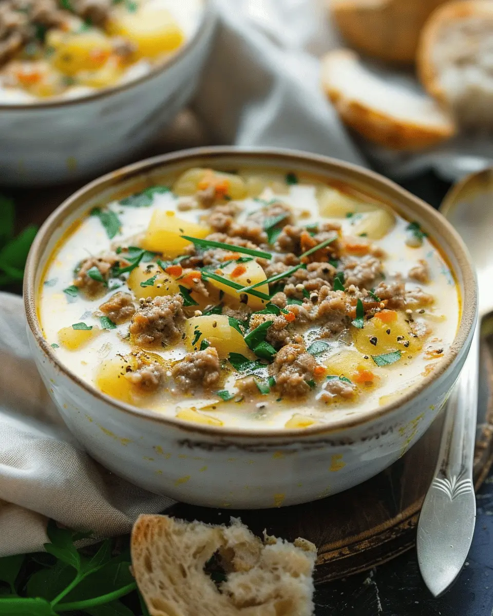 Best Easy Soup Recipes: Hearty Turkey Bacon Potato Soup Delight