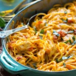 Easy Cheap Dinner Ideas : Spicy Chicken Spaghetti