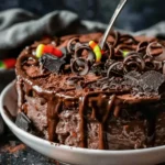 Easy Halloween food ideas : Chocolate Pudding Dirt Cake