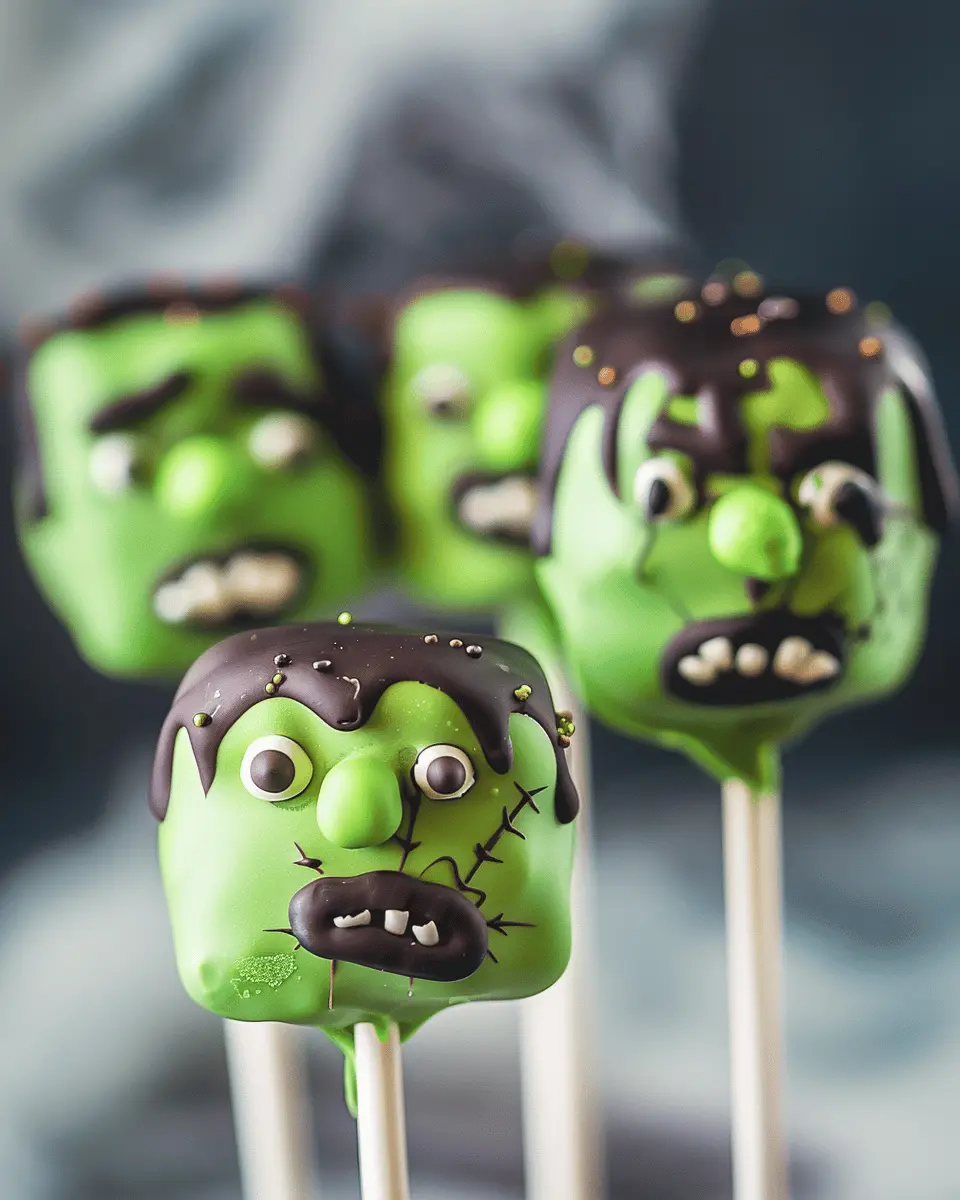 Easy Halloween food ideas: Delightful Frankenstein Cake Pops Recipe