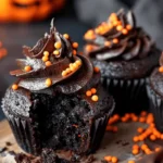 Easy Halloween food ideas : Halloween Chocolate Cupcakes