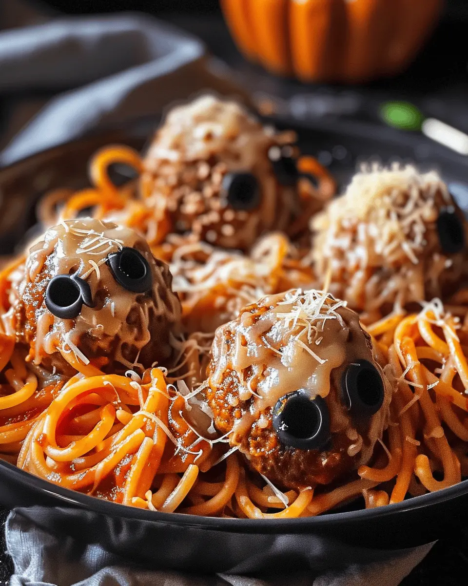 Easy Halloween Food Ideas: Spooky Spaghetti and Turkey Bacon Meatballs