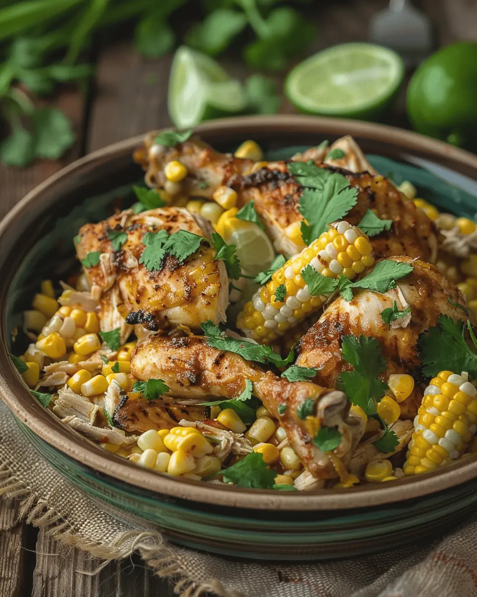 Easy Healthy Dinner Recipes: Comforting Slow Cooker Street Corn Chicken