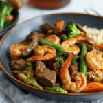Easy Healthy dinner recipes : Steak and Shrimp Stir Fry