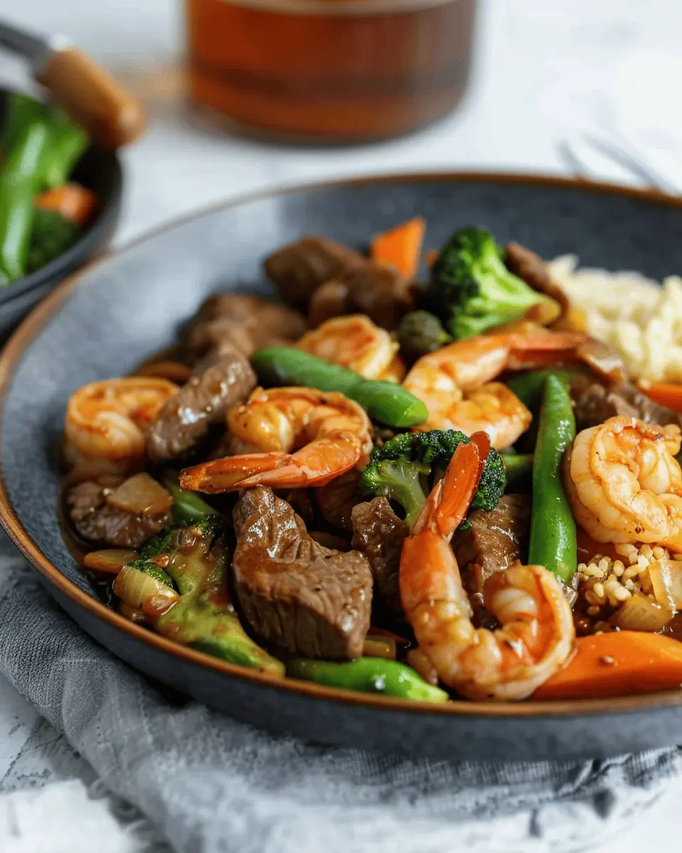 Easy Healthy Dinner Recipes: Juicy Steak and Shrimp Stir Fry Delight