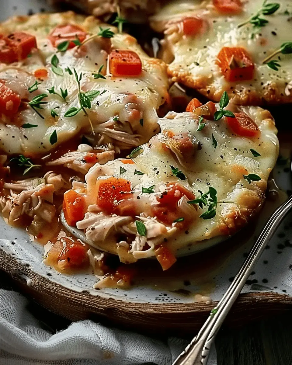 Easy Recipes Dinner: Comforting Chicken Pot Pie Soup with Turkey Bacon