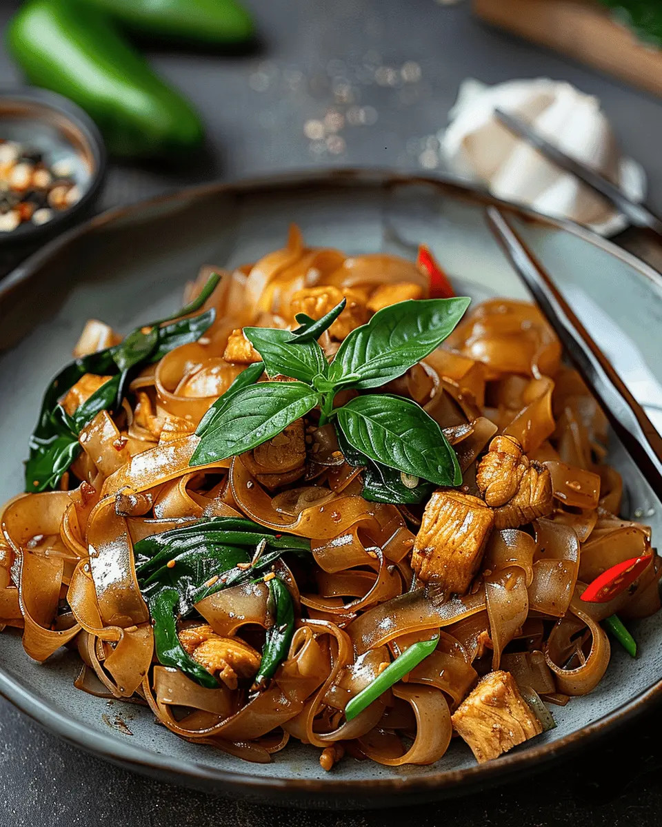 Easy Recipes Dinner: Irresistible Street Style Thai Drunken Noodles