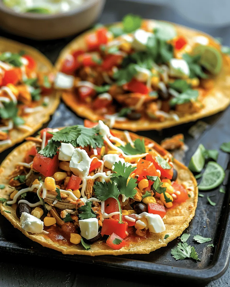 Easy Recipes Dinner: Delicious Mexican Rotisserie Chicken Tostadas