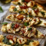 Easy Recipes Dinner : Pesto Chicken Flatbread: A Delicious and Easy Recipe for Dinner