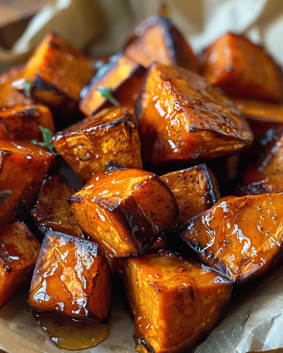 Easy Recipes Dinner: Roasted Sweet Potatoes with Cinnamon & Honey Bliss