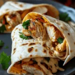 Easy Summer Meals Ideas : Cheesy Garlic Chicken Wraps