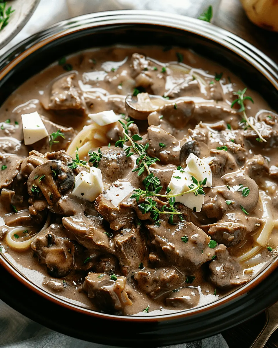 Easy Summer Meals Ideas: Indulgent Slow Cooker Beef Stroganoff Recipe