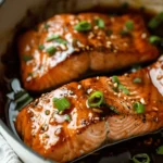 Easy Summer Meals Ideas : Slow Cooker Honey Garlic Glazed Salmon