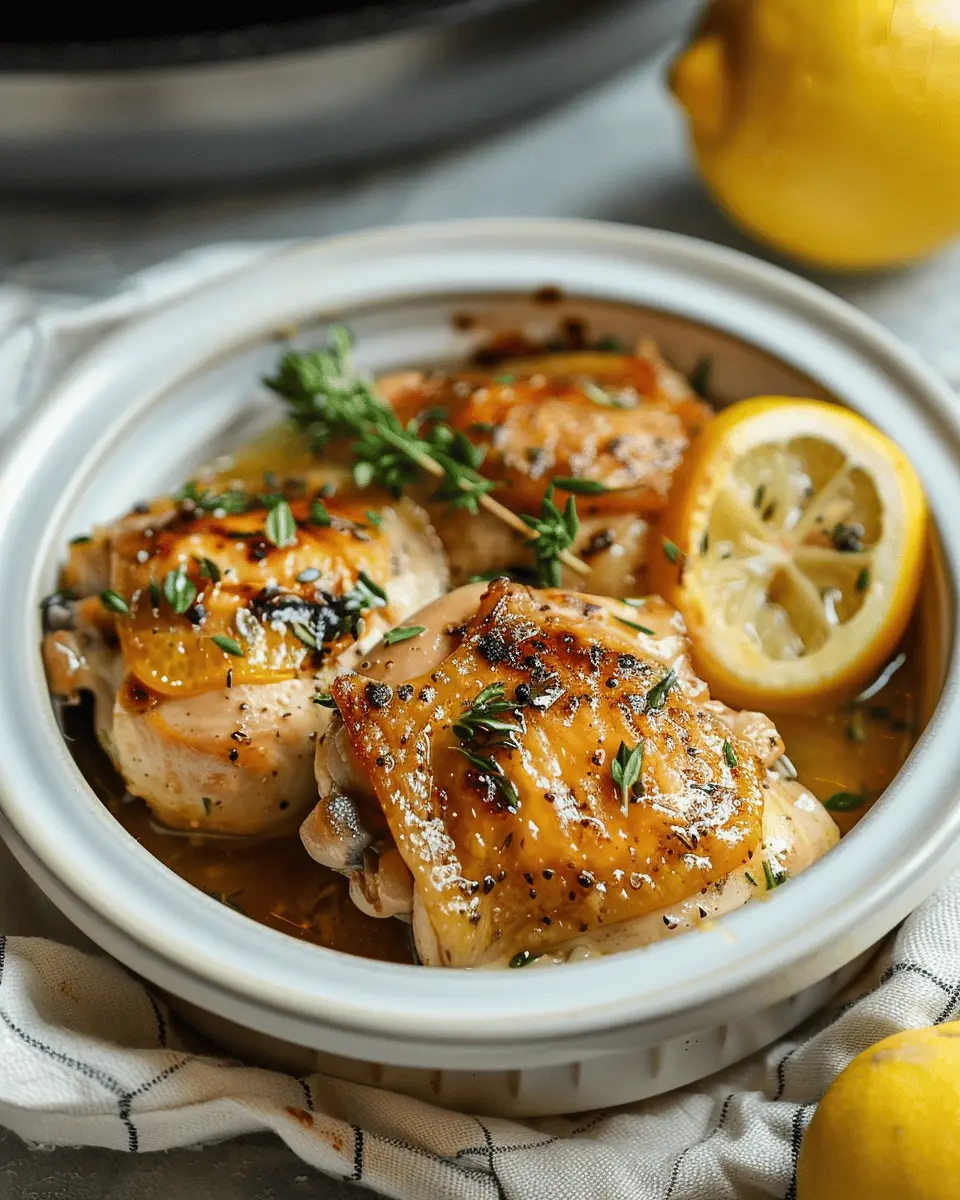 Easy Summer Meals Ideas: Slow Cooker Lemon Garlic Chicken Delight