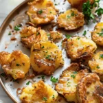 Easy side dishes Ultra Crispy Smashed Potatoes