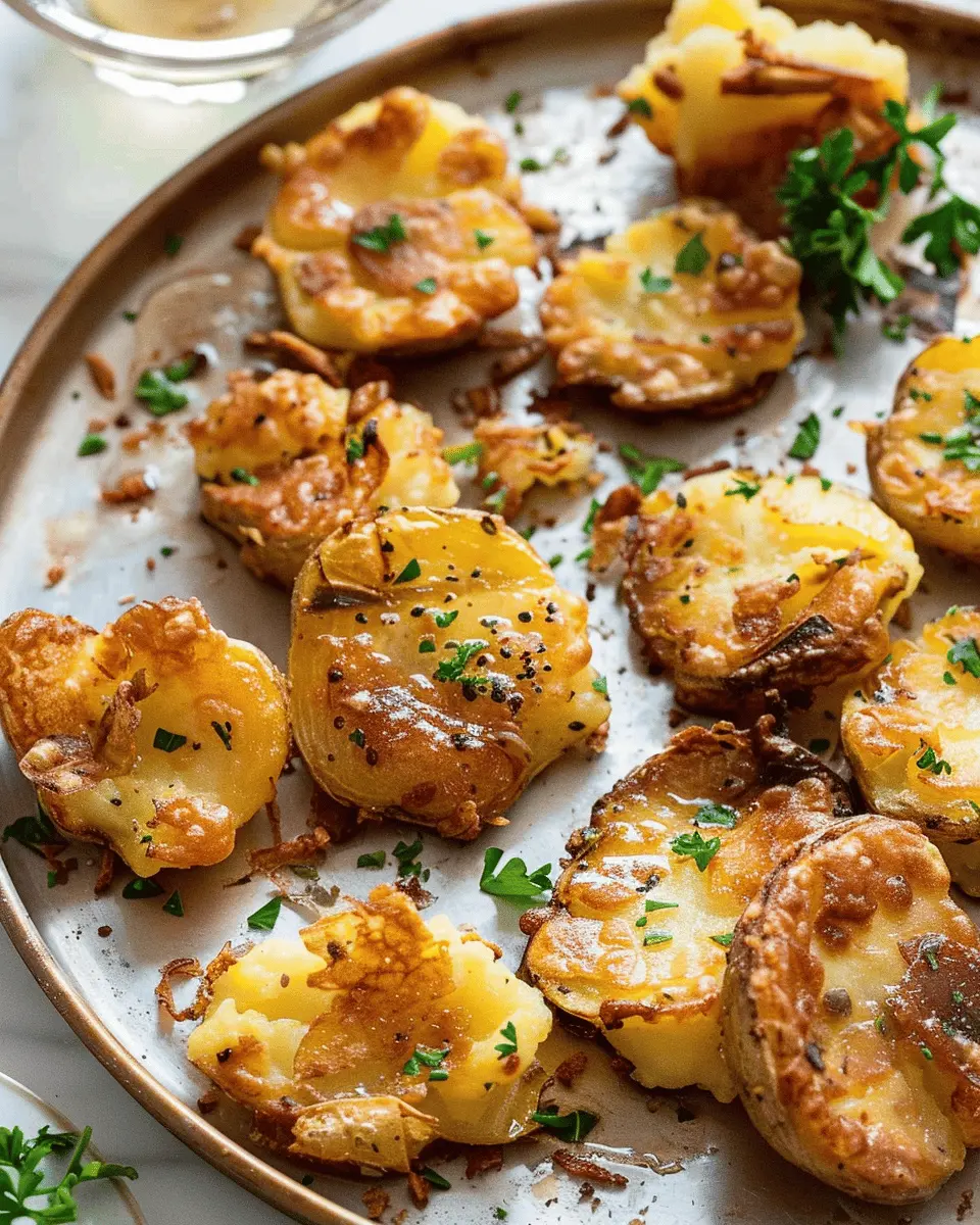 Easy Side Dishes: Ultra Crispy Smashed Potatoes with Turkey Bacon