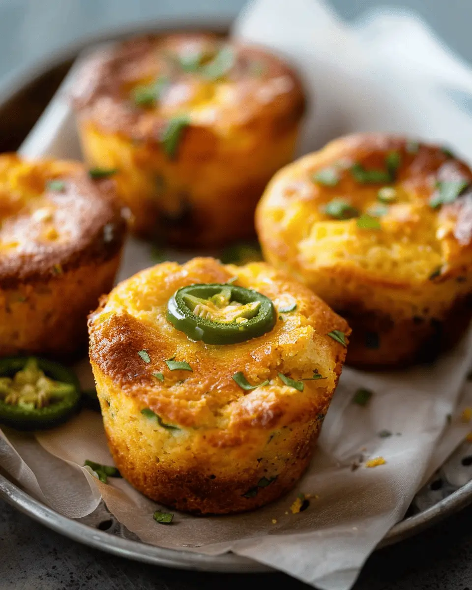 Easy side dishes jalapeño cornbread muffins for a cozy meal