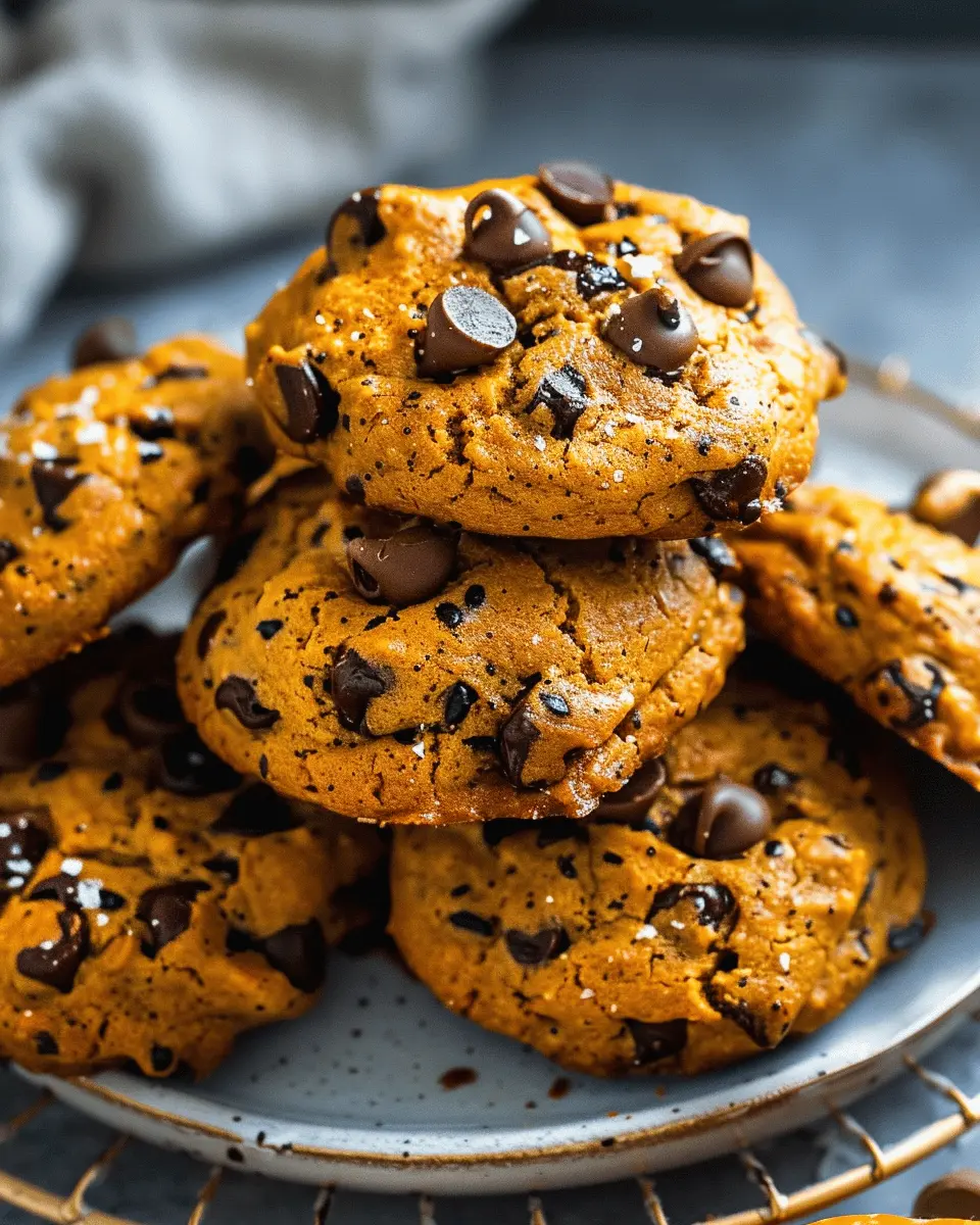 Fall Pumpkin Chocolate Chip Cookies: Easy 3 Ingredient Delight
