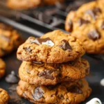 Fall Pumpkin Chocolate Chip Cookies : Pumpkin S’mores Cookies