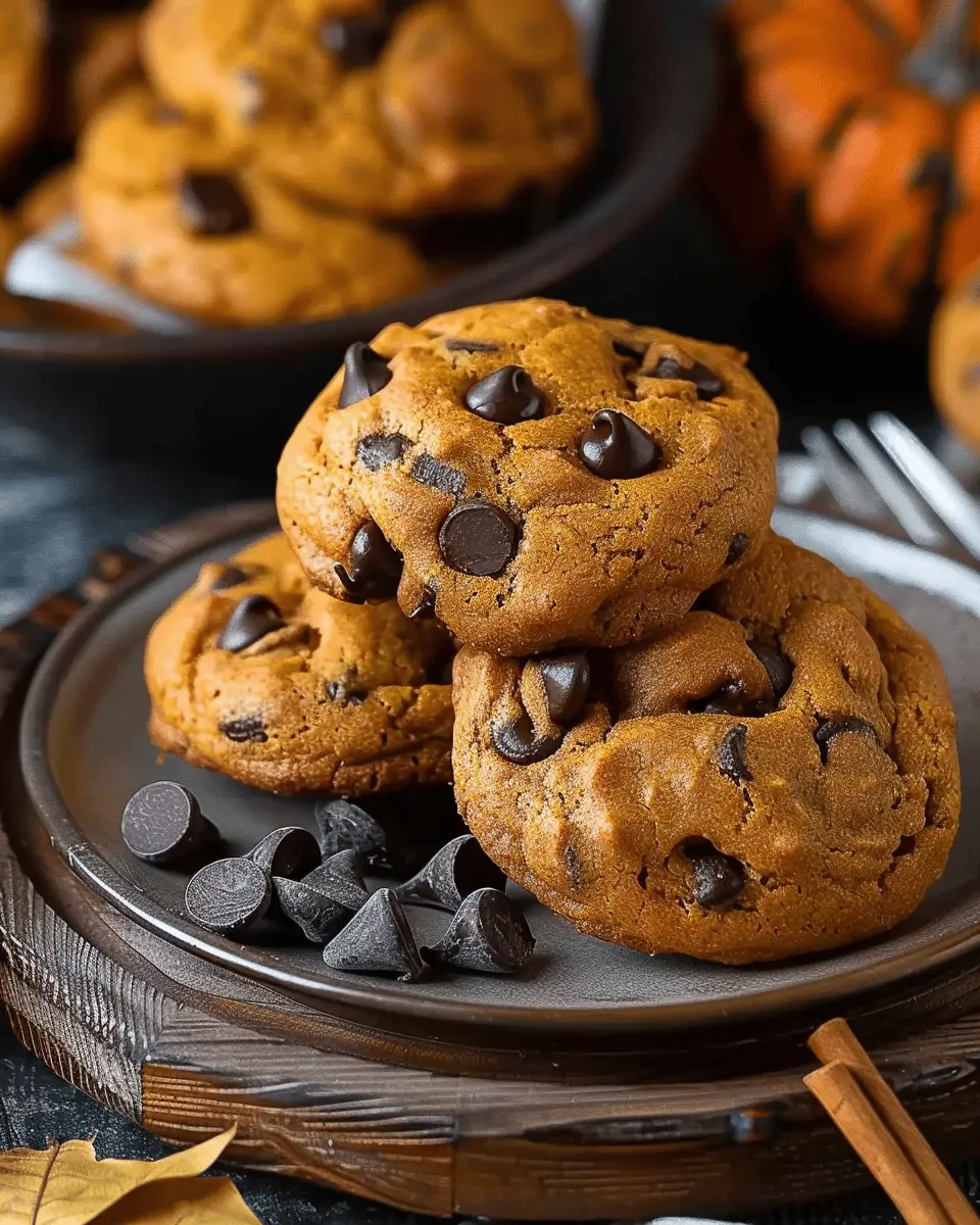 Fall Pumpkin Chocolate Chip Cookies: Indulgent Soft Pumpkin Delights