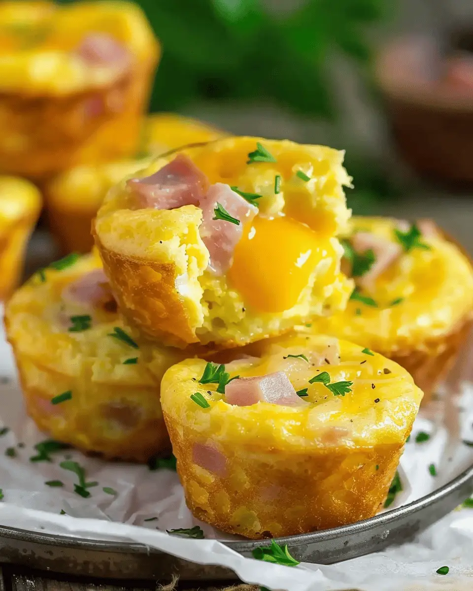 Ham and Cheese Egg Muffins with Turkey Bacon: Easy and Delicious