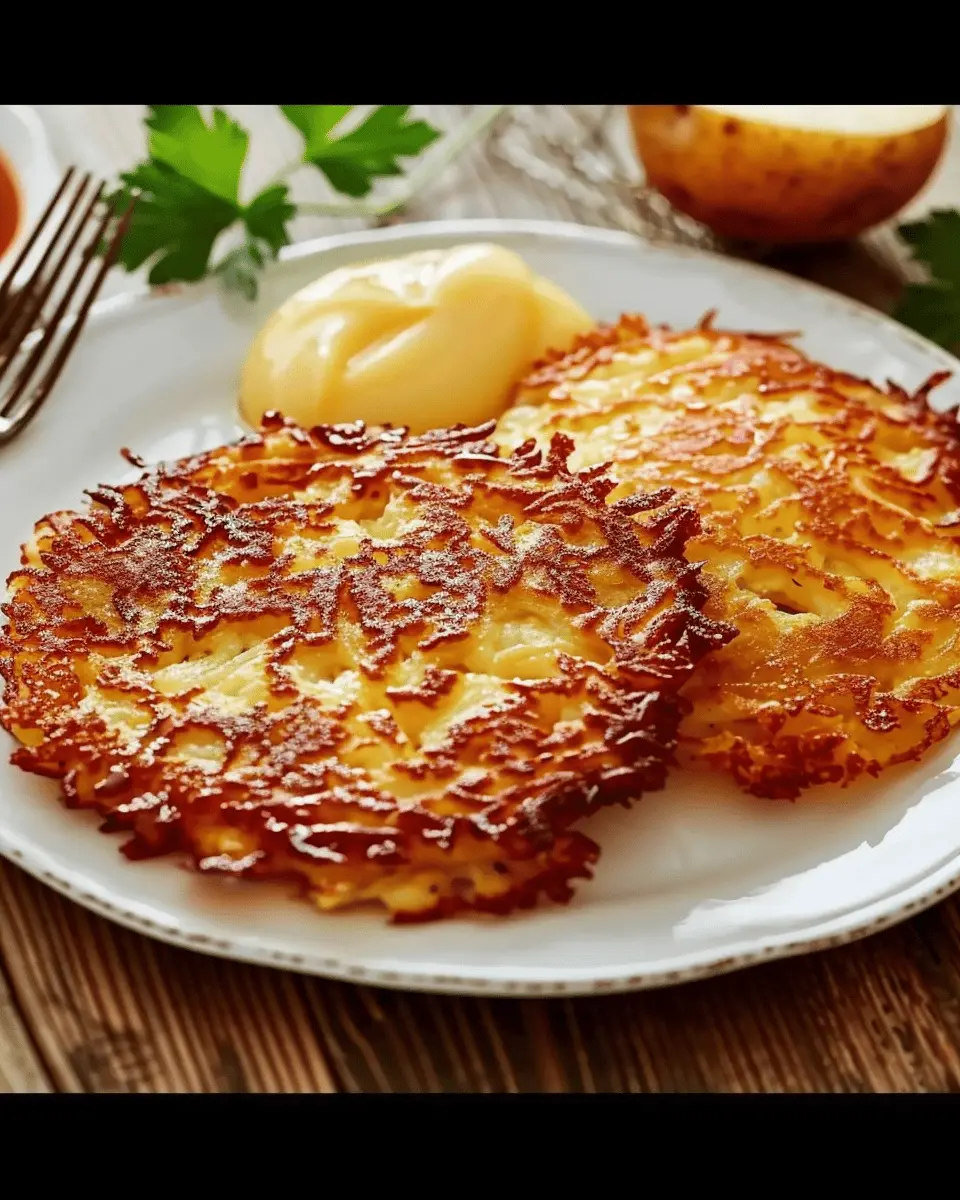 Kartoffelpuffer: Easy German Potato Pancakes with Turkey Bacon