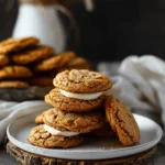 Pumpkin Snickerdoodle Cookie Recipe , Pumpkin Sweets Recipes Dessert : Pumpkin Oatmeal Cream Pies
