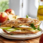 Quick and Easy Healthy Lunch Box Recipes : Apple, Brie, and Dijon Baguette Sandwich
