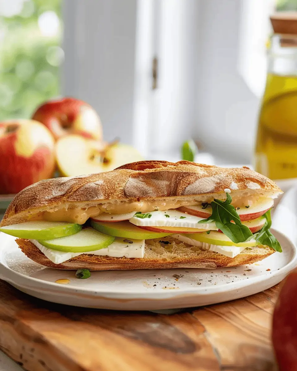 Quick and Easy Healthy Lunch Box Recipes: Apple, Brie, and Turkey Bacon Baguette
